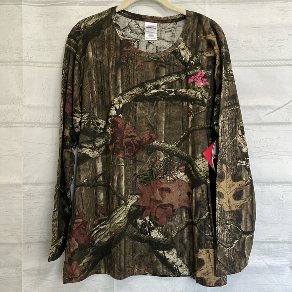 NWT Mossy Oak Infinity Women's Camo Long Sleeve Camoflauge Shirt Size 2x